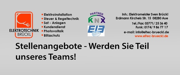 PDF-Download der Stellenausschreibung bei Eltec Brückl GmbH in Lauter-Bernsbach